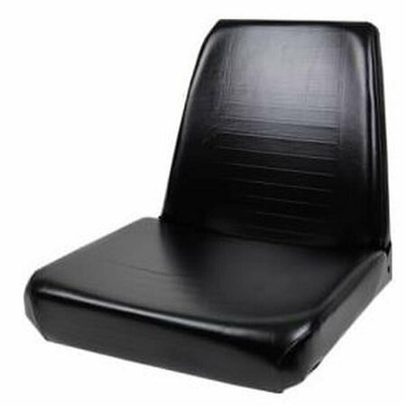 AFTERMARKET Replacement Steel Pan Seat Steel Pan with Black Vinyl SEQ90-0413